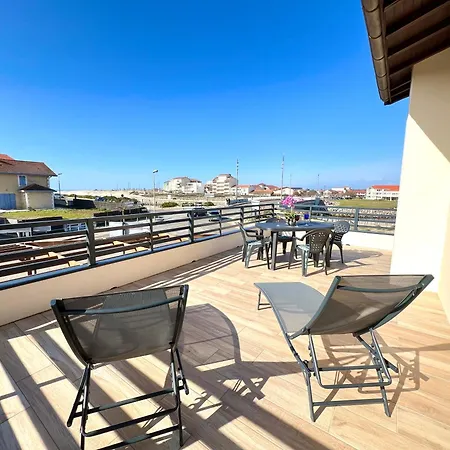 O Courant - T3 Terrasse Vue Ocean Apartment Mimizan Exterior photo